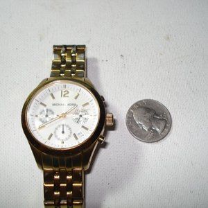 MK5192 GORGEOUS LADIES MICHAEL KORS HIGH END 3 DIALS MILITARY WATCH RTL $275